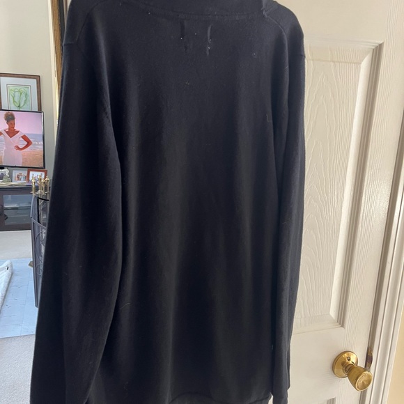 Never worn! Brown University Crest . Black sweater ladies XXL COTTON CASHMERE - Picture 10 of 11